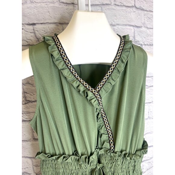 Scarlet Darkness Steampunk Renaissance Tank Dress Green NEW size MED ladies - Picture 4 of 8